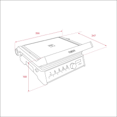 Teka Izgara ve Tost Makinesi - Elite Grill 2000W