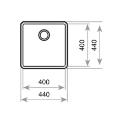 Teka Be Linea 40.40 RS15 Paslanmaz Çelik Tezgah Altı Eviye