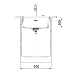 Franke Maris MRG 210/110-52 Fragranite Polar White Granit Tezgah Altı Eviye