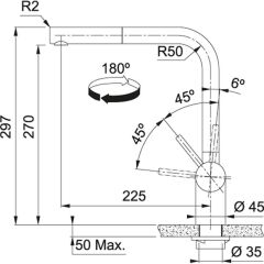 Franke Atlas Neo Spiralli Inox Armatür