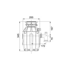 Franke TE-50 ÇÖP ÖĞÜTÜCÜ