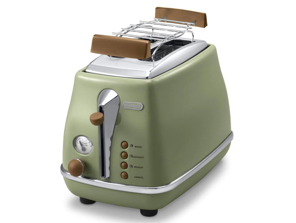 Delonghi CTOV 2103.GR Icona Vintage Yeşil Ekmek Kızartma Makinesi