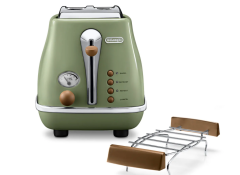 Delonghi CTOV 2103.GR Icona Vintage Yeşil Ekmek Kızartma Makinesi