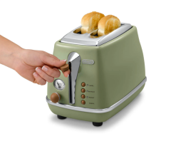 Delonghi CTOV 2103.GR Icona Vintage Yeşil Ekmek Kızartma Makinesi