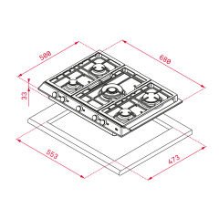 TEKA EX 70.1 5G AI AL DR CI PASLANMAZ ÇELİK INOX OCAK (TEŞHİR)