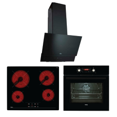 Teka Chef 9 Ankastre Set ( HAK 627 BK Fırın - Tb 6415 Ocak - TVT 60.1 Davlumbaz)