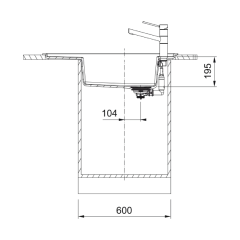 Franke Fresno FSG 611-88 Bianco Eviye