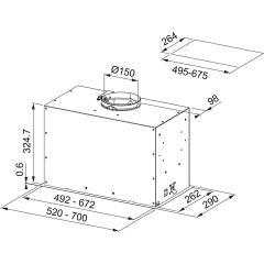 Franke Box Flush Evo Fbfe Bk Matt A52 Matte Black Aspiratör