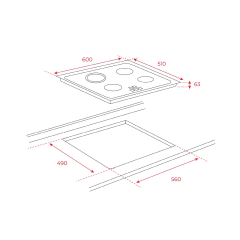 Teka TZ 6415 - Elektrikli Ocak - Ankastre Ocak - Siyah
