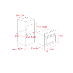 Teka Chef 1 Ankastre Set ( HE 715 SS - HLX 640 KBA0E - DF 60 )