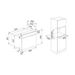 Franke Mythos FMY 45 MW BK 45 cm Kombi Mikrodalga Fırın