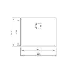 Teka Square 50.40 TG Tezgah Altı Siyah Eviye