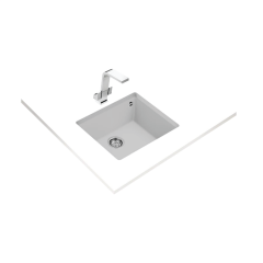 Teka Square 50.40 TG Tezgah Altı Beyaz Eviye