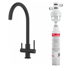 Franke Lina Clear Water Matt Black Arıtmalı Armatür