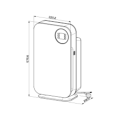 Faber Air Hub Portable FBF PH 1020 Mat Beyaz