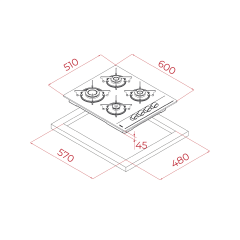 Teka Chef 6 Beyaz Ankastre Set (HAK 625 WH - GBE 64002 KBC WH - ATV 60)