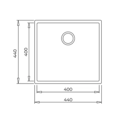 115230029-SQUARE 40.40 TG TEKA EVİYE